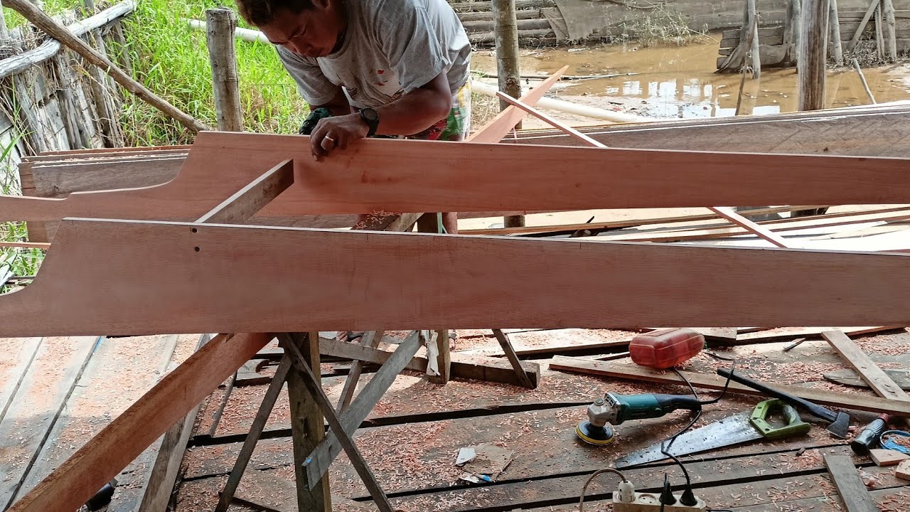 SUHU ELANG BARITO MERANGKAI PERAHU BALAP || DENNY MEDIA