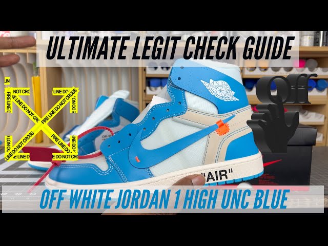 How To Spot Real Vs Fake Jordan 1 Off White UNC – LegitGrails