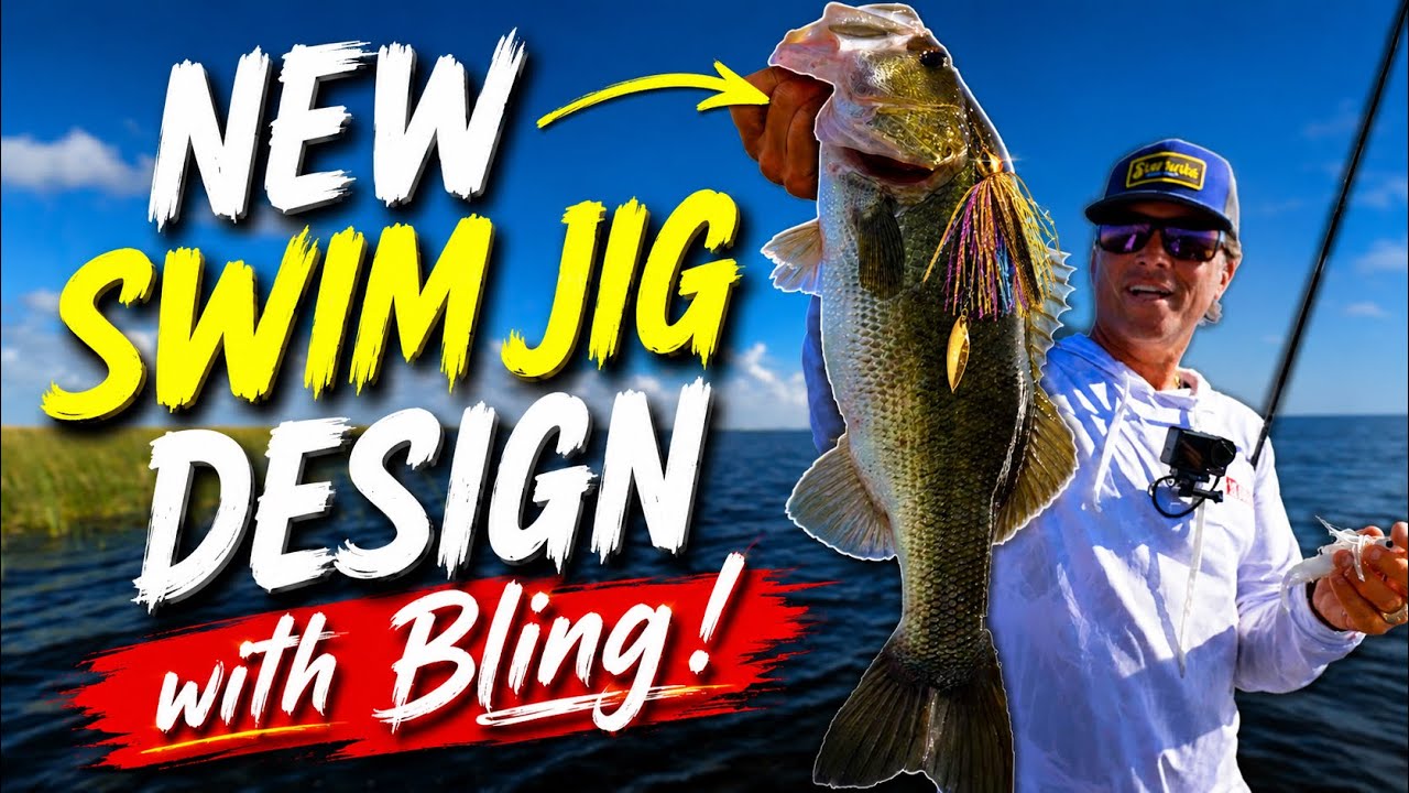 Newly Designed Swim jig called the Flash Hero catches BIG BASS!