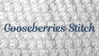 Gooseberries Stitch | Week 9 - Winter Stitch Sampler Knit Along