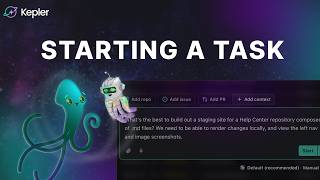 Kepler ADE Tutorial #2 |  Starting a Task