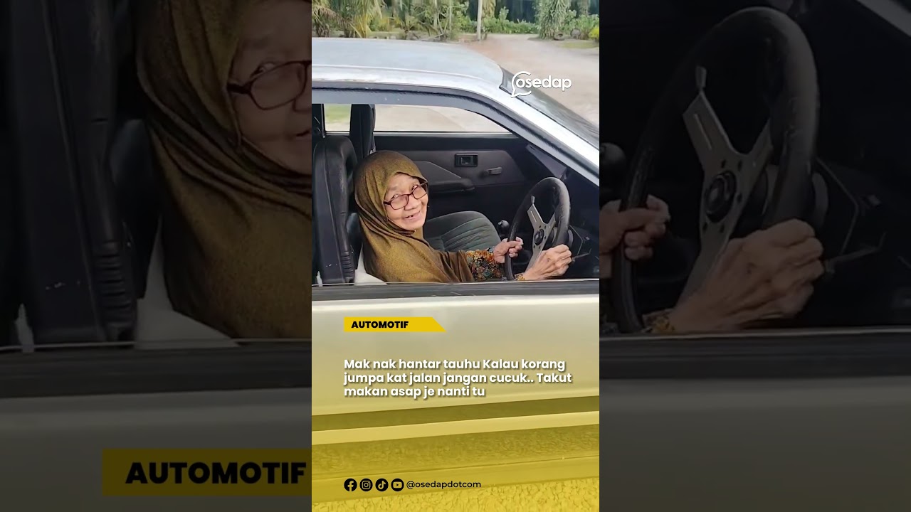 Yang mana geng geng kereta mesti tahu punya lah kenapa hantar tauhu kena naik kereta ni