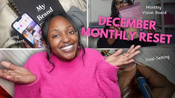 December Monthly Reset & Plan With Me 2024 | Create a Vision Board, Set Goals & November Reflection