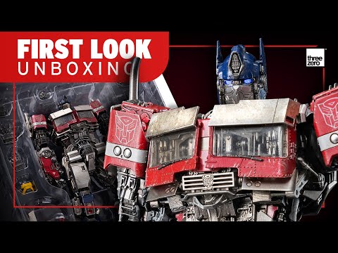Threezero Transformers Rise of the Beasts Optimus Prime DLX Figure Unboxing | First Look