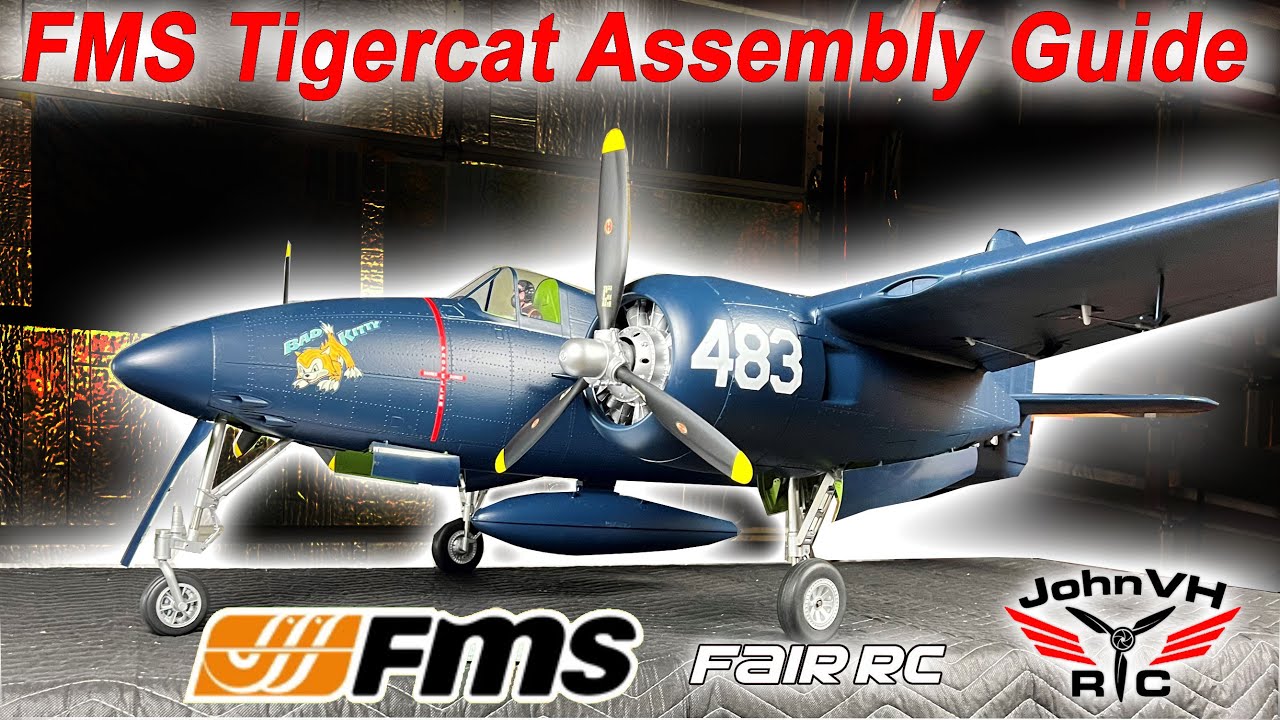 Fms F7f Tigercat 1700mm Detailed Assembly Build Review Fmsmodelrc