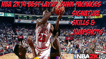 NBA 2K14 My Career - Best Dunk/Layup Packages | Best Jumpshot Release and Signature Skills