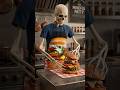 Skeleton Chef Stacks the Perfect Plant-Based Burger 💀🍔 Vegan Recipe #shorts