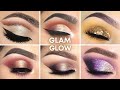 GOLD GLITTER Eye Makeup Tutorial🌟 | New Years Eve Makeup | Eye Makeup Trends 2021 | Glam & Glow