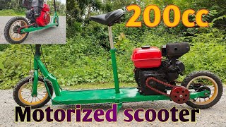 Update 200cc Motorized scooter at home