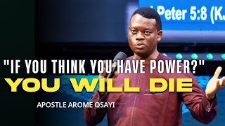 GOD IS THE ULTIMATE SOURCE OF POWER || Apostle Arome Osayi