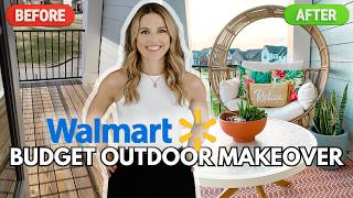 Affordable Outdoor Small Patio Makeover | NEW Spring 2024 Walmart x Better Homes \& Gardens