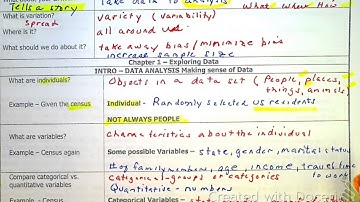 Intro to Stats - Making Sense of Data (ch. 1 )