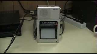 Sony Watchman FD-40A Portable TV - YouTube