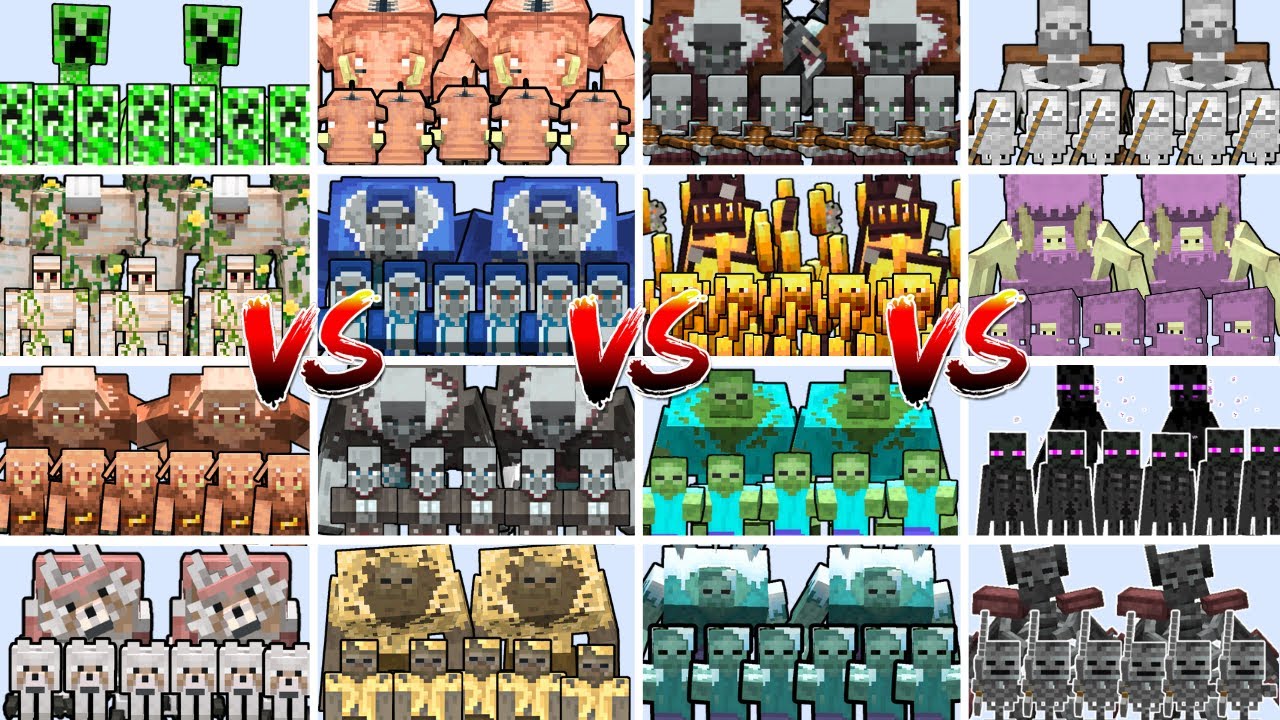 NEW UPDATED MUTANT MOB TEAMS TOURNAMENT | Minecraft Mob Battle 1.20.1