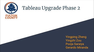 Tableau Upgrade Phase 2 Final Presentation