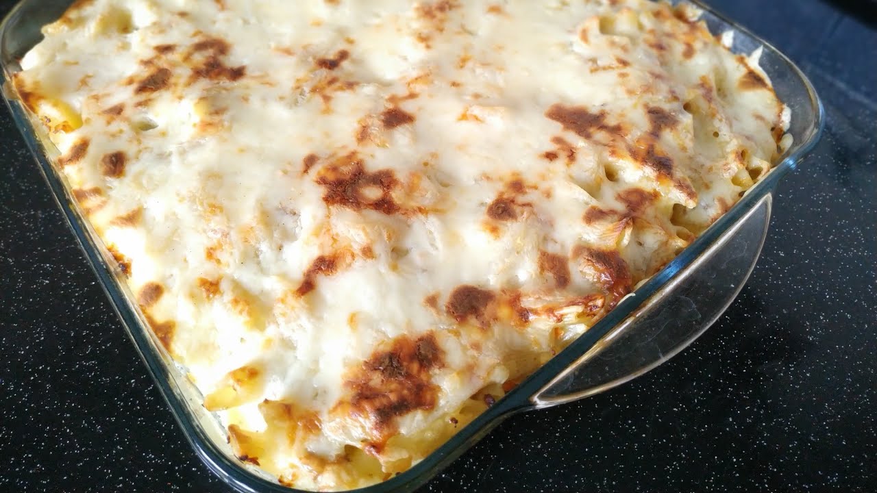 Макароны под соусом бешамель