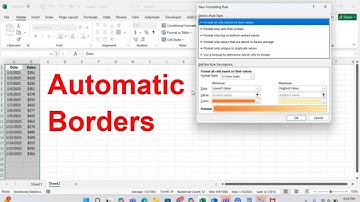 How to Create Automatic and Dynamic Borders in Excel Using Conditional Formatting #msexcel #tutorial