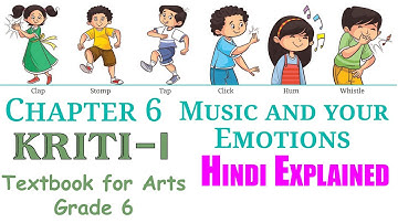 6. Music and your Emotions (Hindi Explained) | Class 6 Arts NCERT Textbook - Kriti - I
