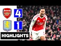 Arsenal vs Aston Villa 4-1 🔥 | Premier League 2025 | Match Highlights | Arsenal Dominance 