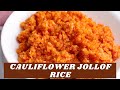 Cauliflower jollof rice nigerian jollof rice  keto version
