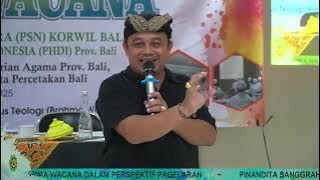 I Nyoman Ardika  M.Pd.H (Sengap Jaya) - Dharma Wacana Dalam Perspektif Pagelaran