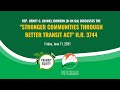 Stronger Communities Through Better Transit Act H.R. 3744