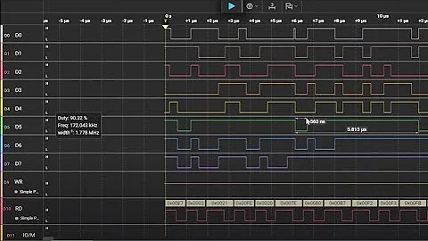 #2382 Saleae Logic Analyzer look at 8085 bus