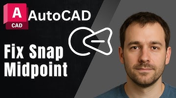 AutoCAD: How to Fix Line Midpoint Snap Not Showing (2025 Tutorial)