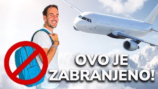 Šta sve (NE) SMIJETE unijeti u AVION? (Detaljan vodič)