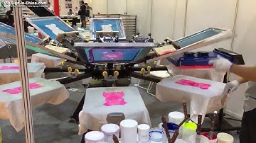 The Operation Video for Screen Printing Machine & Automatic IR Flash Dryer