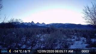 Sunrise over the Tetons