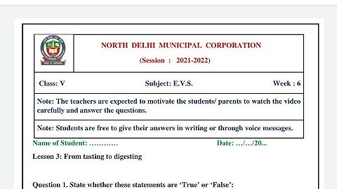 Class 5th Evs Workseet solution week 6 English medium answer sheet date 7 july 2021