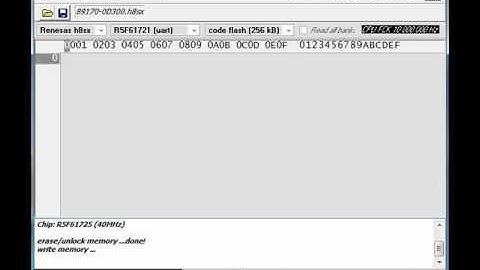 CarProTool - Renesas h8sx 172x Programming