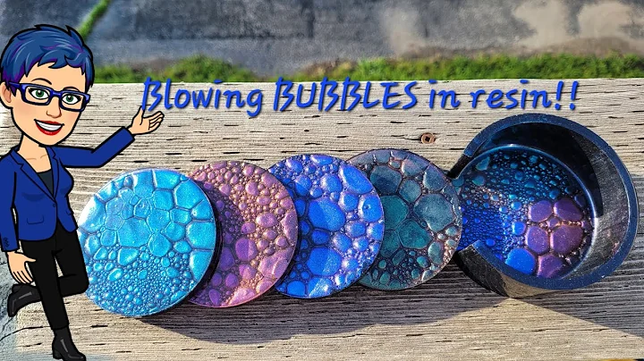 So I was blowing more bubbles in resin with Chamel...