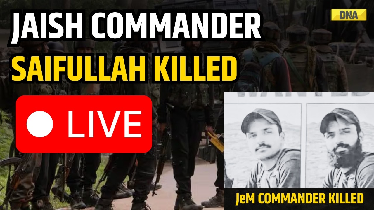 Jaish Commander Saifullah Killed Live :3 JeM Terro*ists Killed In Kishtwar Encounter | ArmyOperation