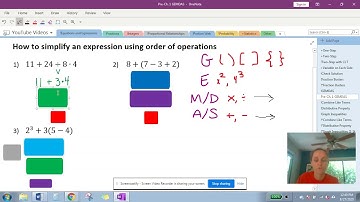 How to simplify an expression using order of operations (GEMDAS) - Pre-Ch. 1