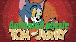 Animated tetris jigsaw puzzle #33 Tom and Jerry screenshot 5