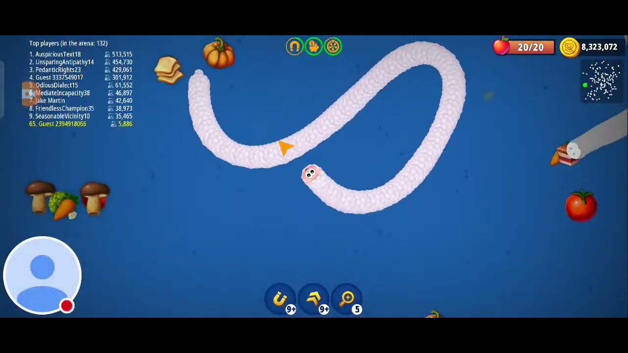 WormsZone Best Game #wormszoneio - YouTube