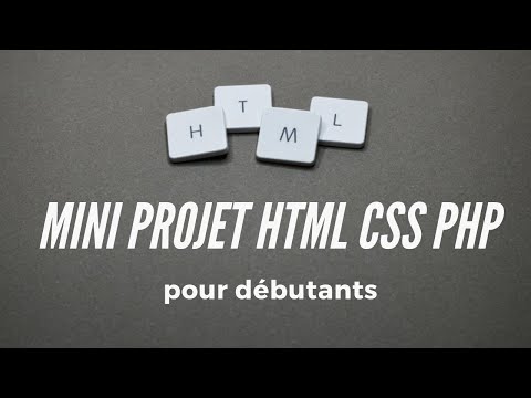 Mini projet web HTML CSS et  PHP pour débutants : création de formulaire et envoie de données