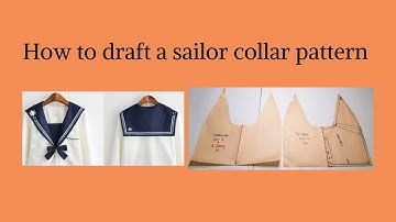 How to draft a sailor collar pattern/pattern making/Sewmate.