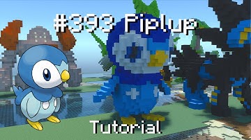 How to build a Pokémon Piplup statue in Minecraft (Tutorial)