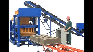 QT4 25 PLC control automatic block machine, hallow block making machine price