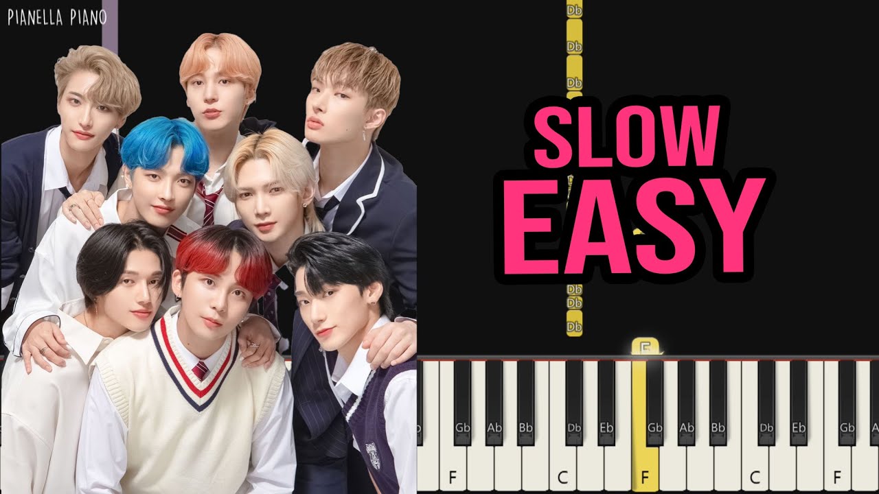 ATEEZ - WAVE | SLOW EASY Piano Tutorial by Pianella Piano
