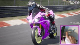 Yamaha R1 2016 - Nordschleife - with motorbike controller - RIDE4 - Motorcycle Motorrad Bike