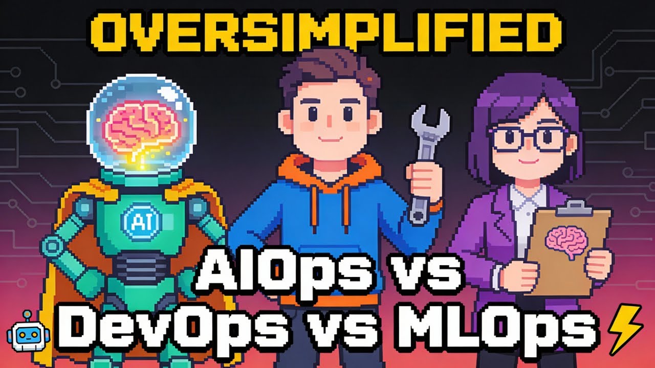 Oversimplified: What is AIOps? (DevOps & MLOps Explained Too!)