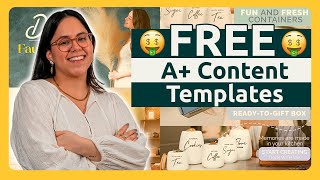 FREE A+ Content Templates (CANVA TUTORIAL) | Enhance your Amazon Listing and boost your sales! 🎨🤑