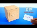 How to Make a Mini Safe Locker From Cardboard - DIY Cardbord Mini Safe Locker