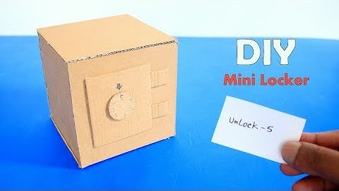 How to Make a Mini Safe Locker From Cardboard - DIY Cardbord Mini Safe Locker