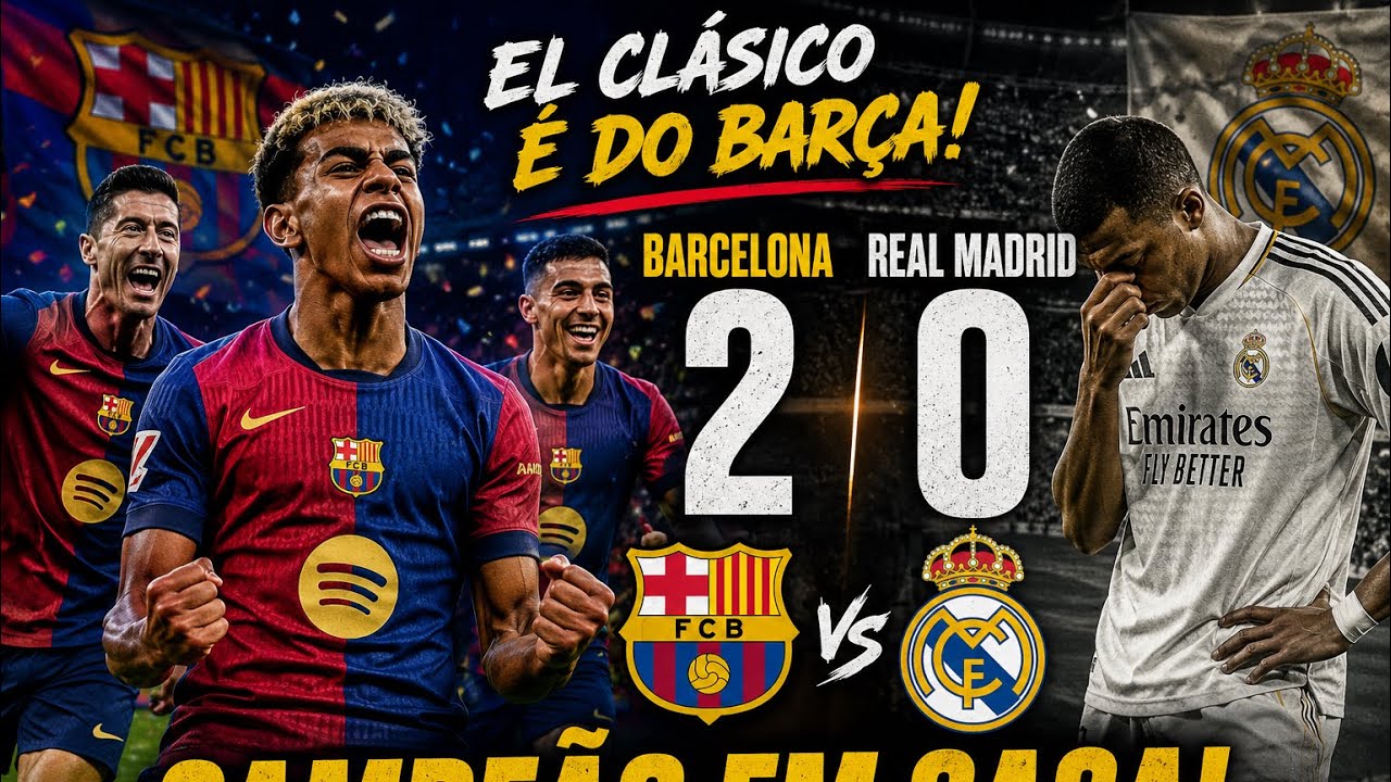 BARCELONA 2 VS 0 REAL MADRID | O DIA EM QUE O BARÇA CALOU O REAL E FOI ...