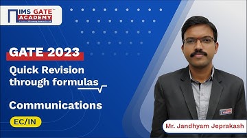 Communications for GATE | Quick Revision through Formulas by Jandhyam Jeprakash Sir